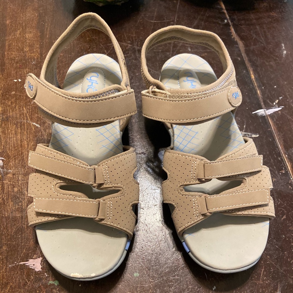 New Ryka light khaki Adjustable Nylon Sport Sandal